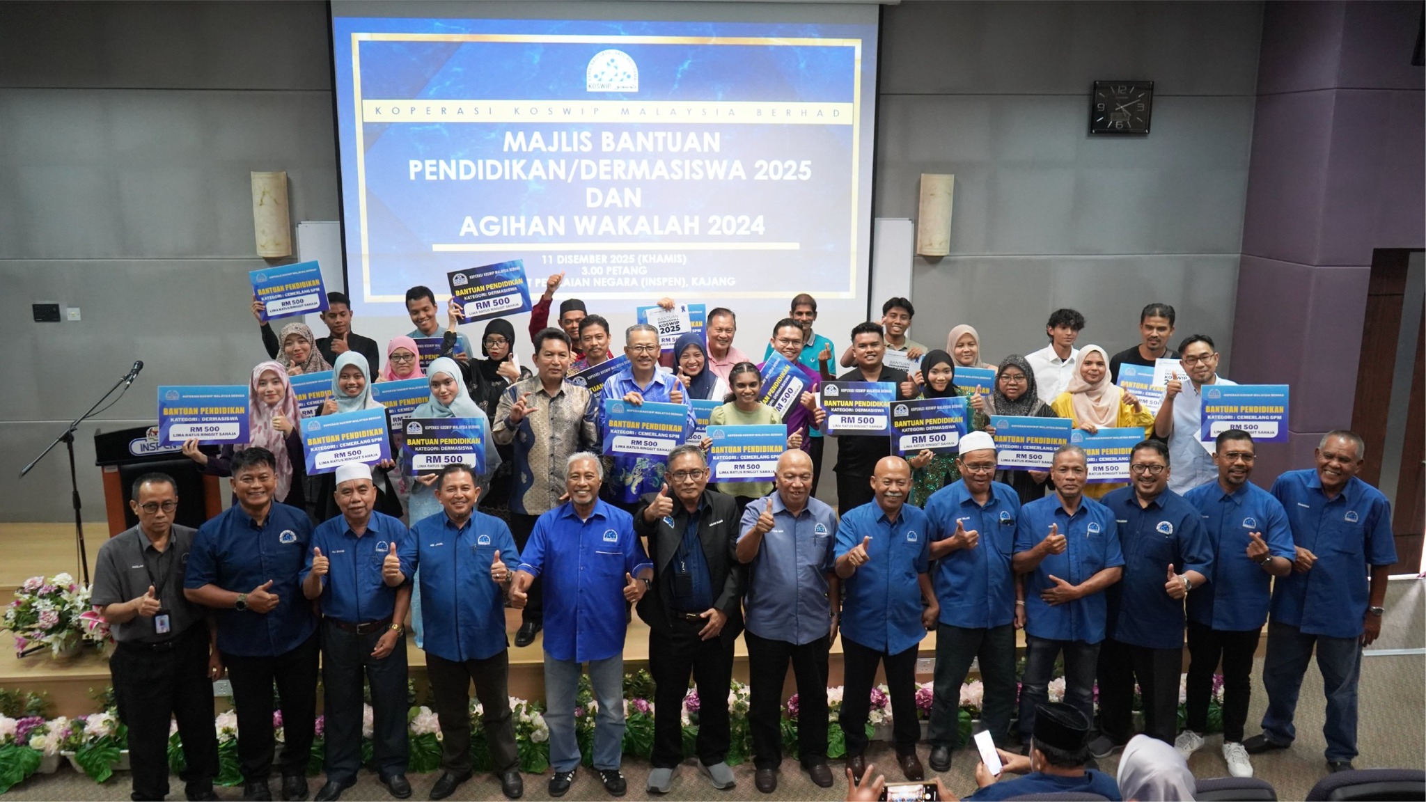 Majlis Bantuan Pendidikan 2025 & Penyerahan Wakalah Koswip 2024