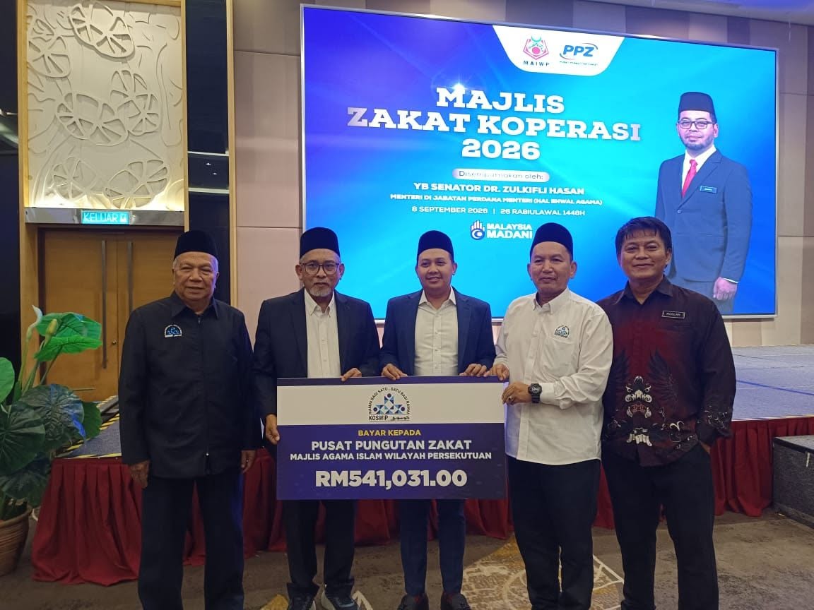 Koperasi KOSWIP Malaysia Berhad (KOSWIP) Tunai Zakat Perniagaan RM541,031.00